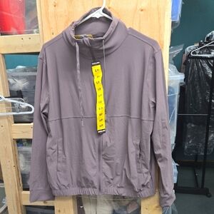 Kirkland Signature Size S Purple Grey Full Zip Active Jacket